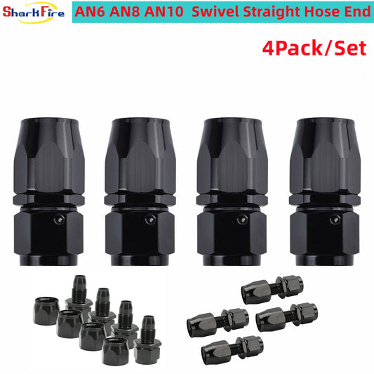 Universal AN8 AN6 AN10 Rotary Straight Hose End Fitting Adapter for CPE Hose