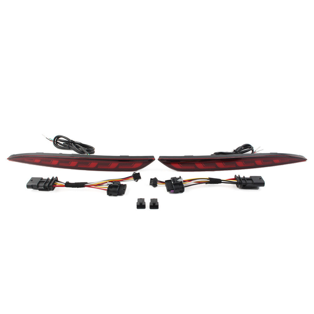 Rear Brake Light Dynamic Turn Signal Lamp Reflector Fit for Tesla for Model Y 20-22 Red