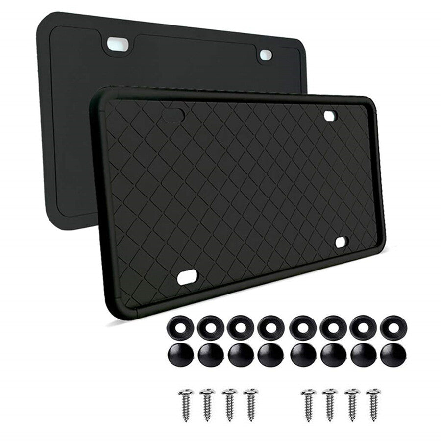 2x Car Accessories FrontRear License Plate Holder Mounting Bracket Screws