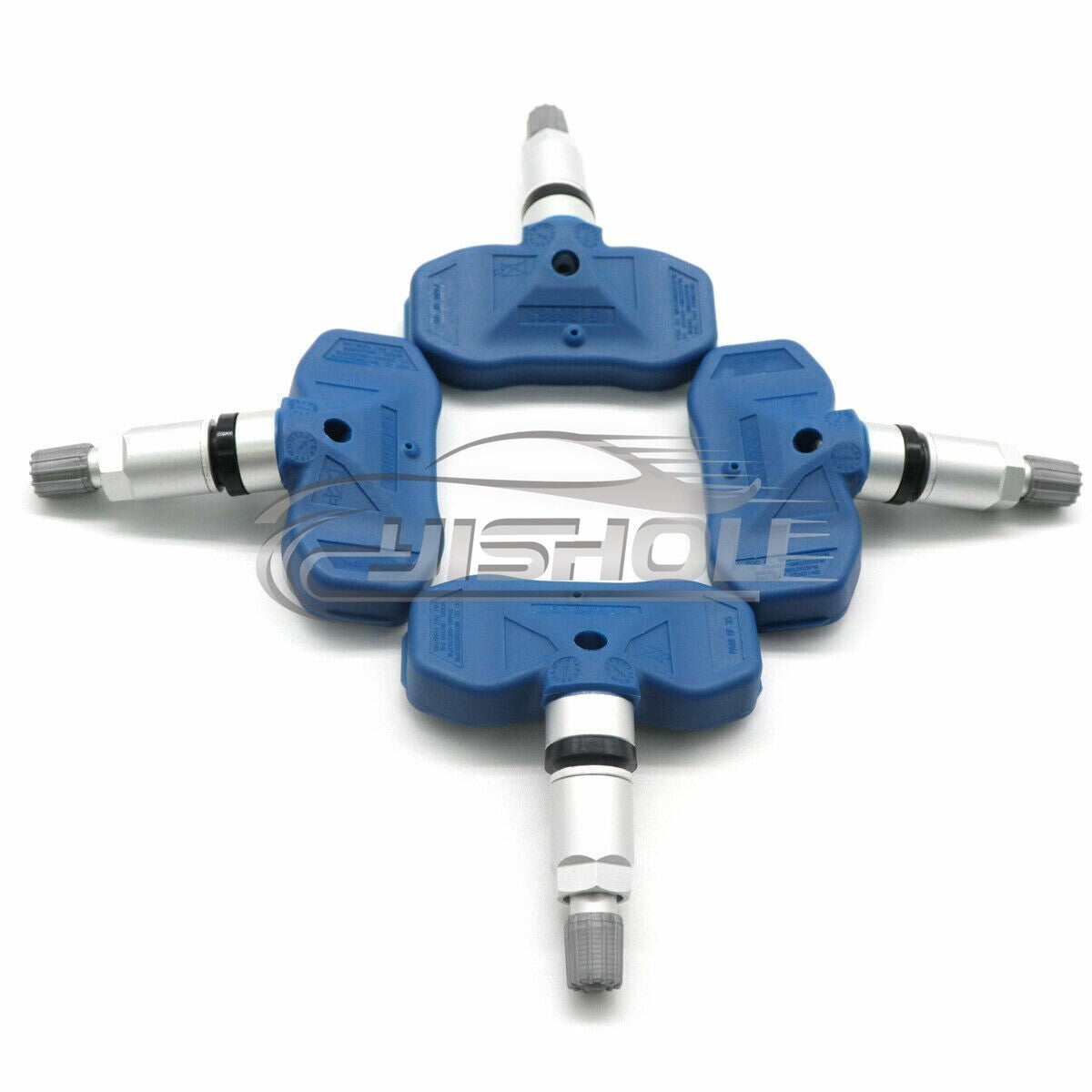 4-pack of new TPMS tire pressure sensors (15136883) for Cadillac for Escalade , for GMC , and for Sierra .