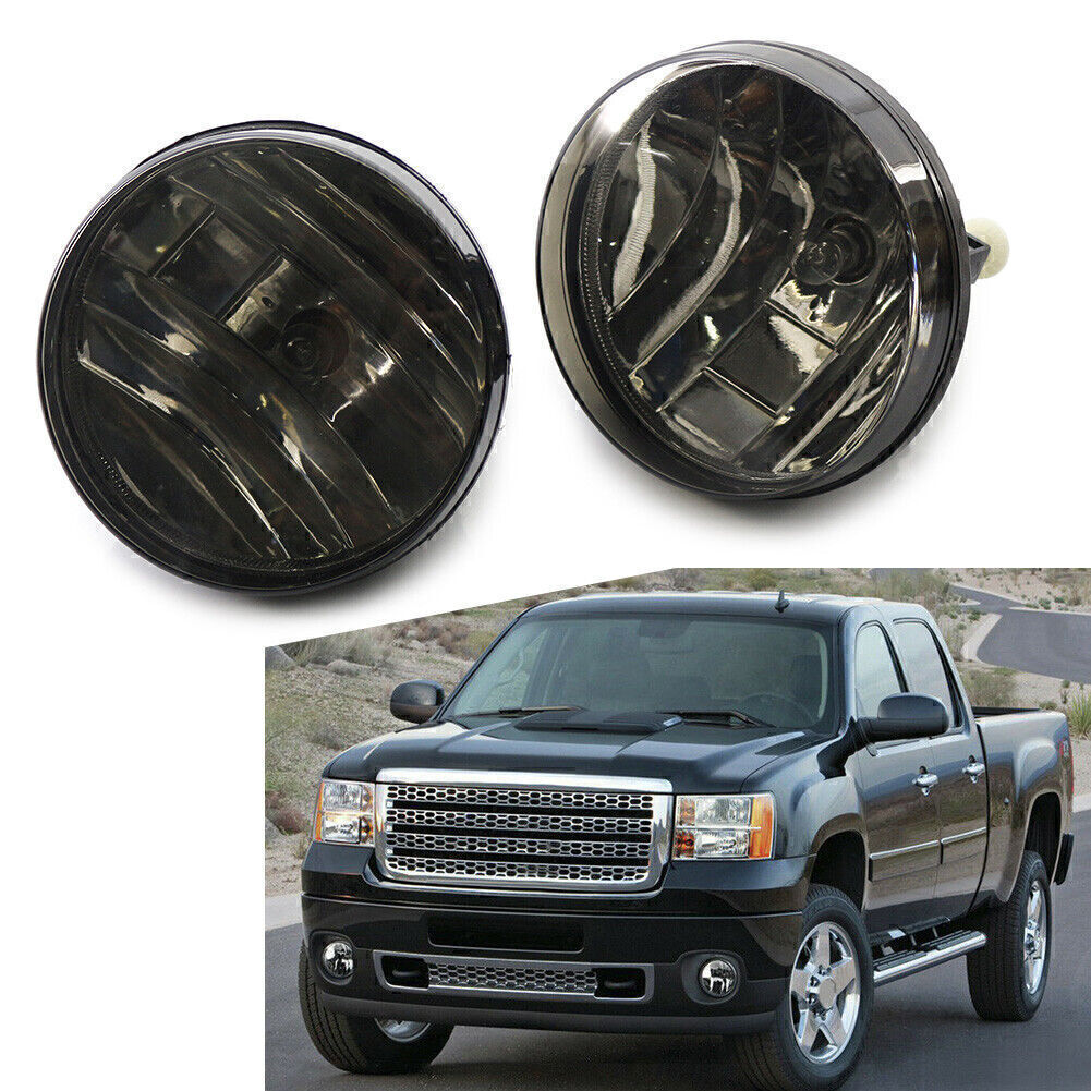 Pair Car Front Bumper Fog Lamp Light Fit 2007-2013 for GMC for Sierra 1500 2500 HD