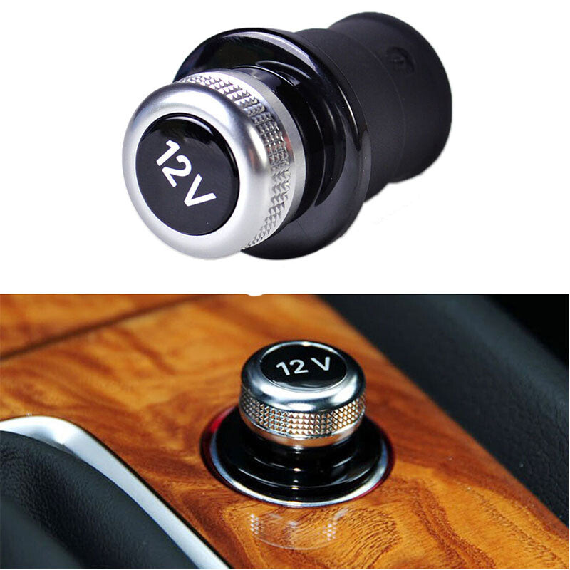 12V Chrome Plated Cigarette Lighter Plug Cover for Audi A3 A4 A5 A6L Q3 Q5 RS7