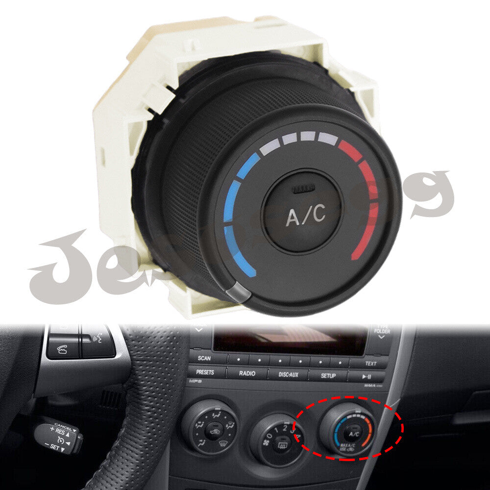 Black Central A/C TEMP Control Switch Assembly Fits for Toyota for Corolla 2009 to 2013