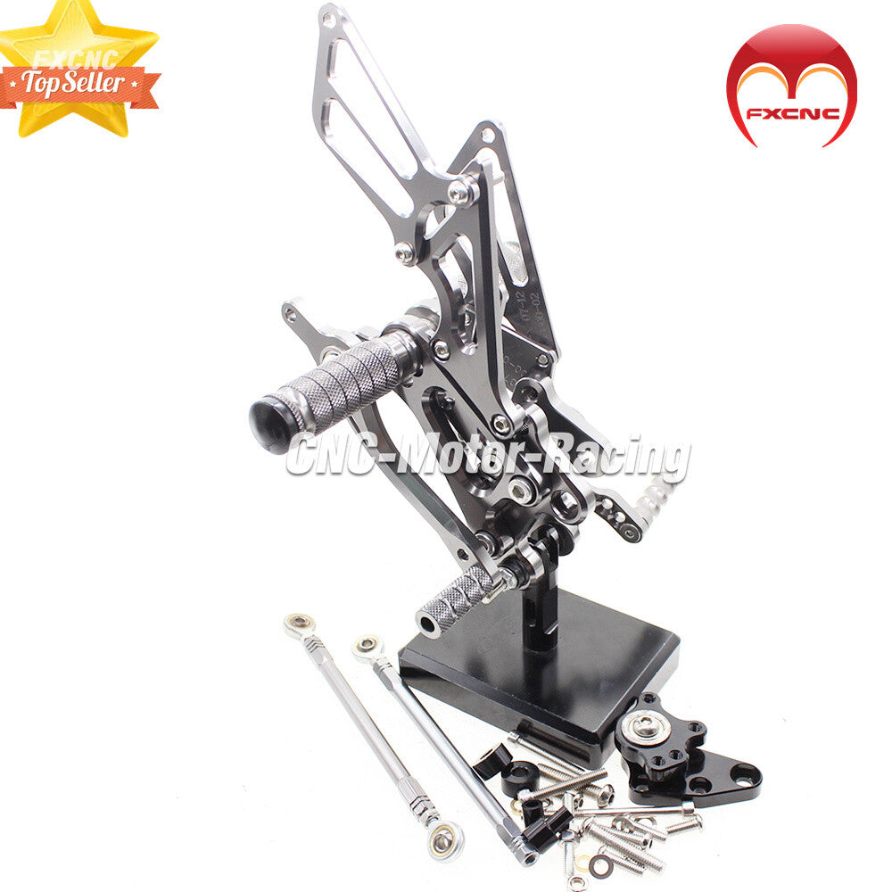 CNC geared footrests and feet suitable for Honda CBR600RR 2003-2006 and CBR600 F4 2001-2004.