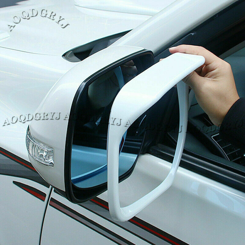 for Toyota Prado FJ150 2010-2021 pearl white Side Mirror Rain Eyebrow frame Trim