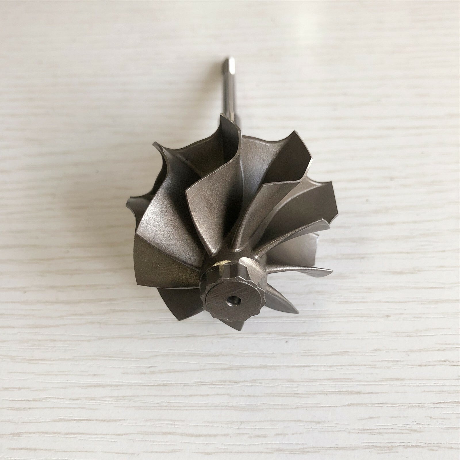 TD04HLR Reverse 45.65/52 mm 9-blade turbine shaft and wheel for Mitsubishi