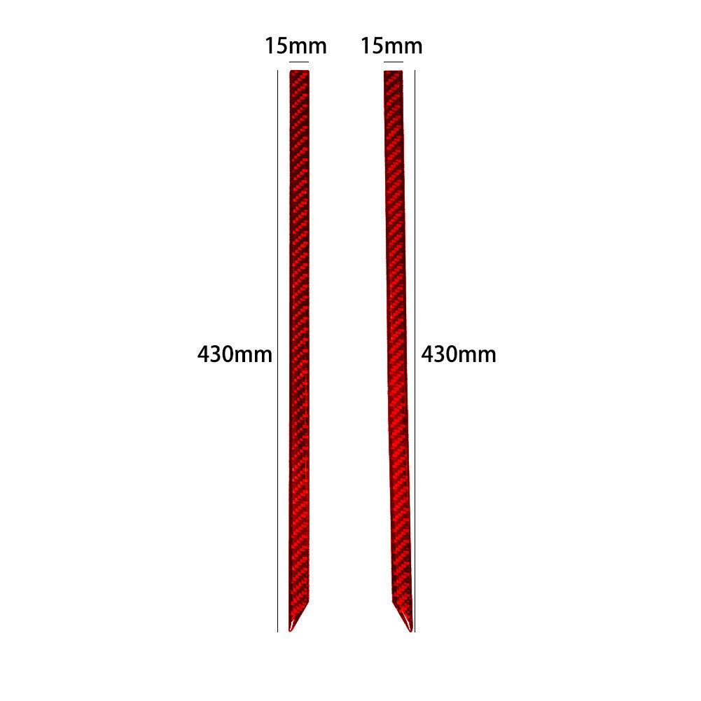 Red Carbon Fiber Radio R&L Side Strip for Land Rover Discovery Sport 2015-2019