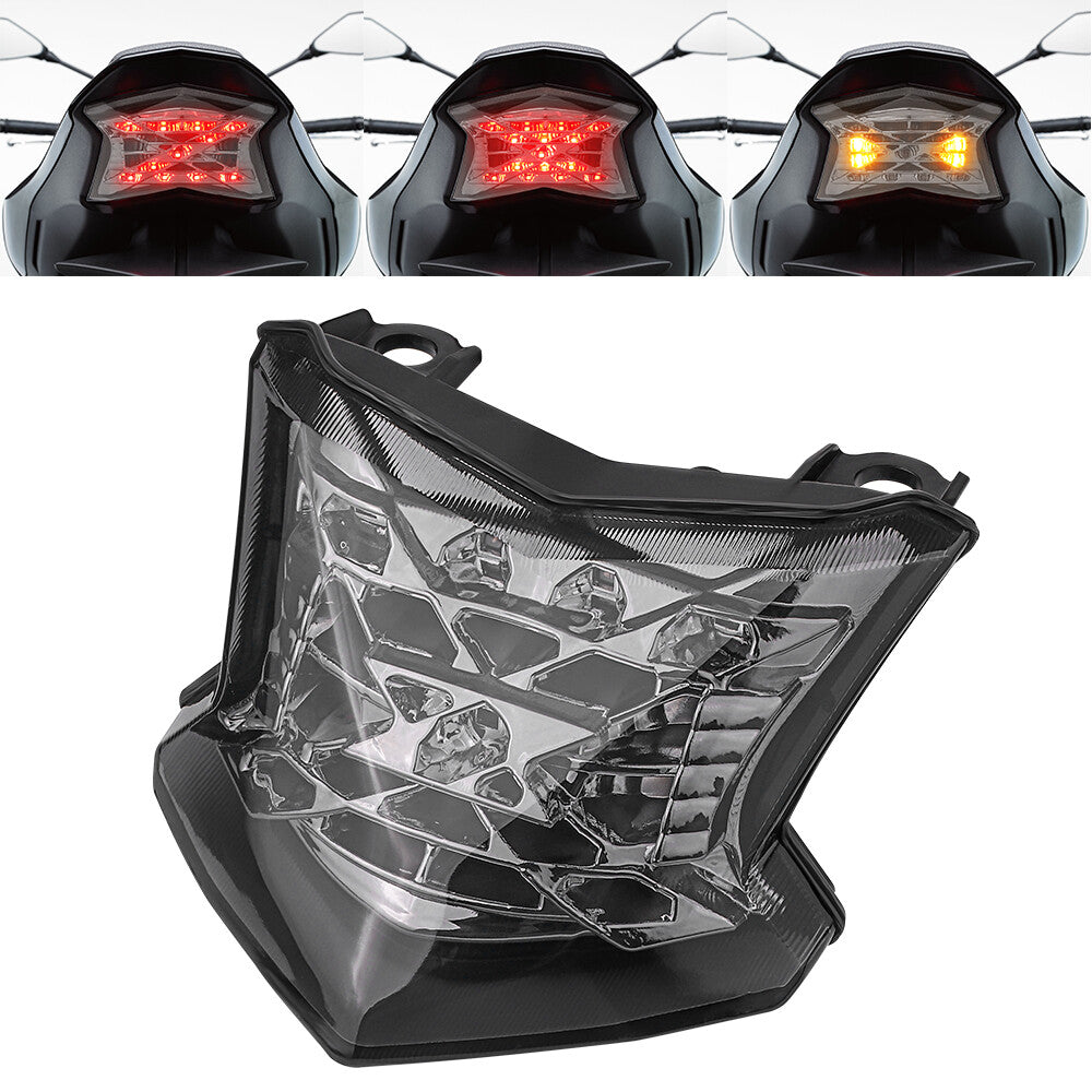 Motorcycle LED Tail Light Rear Brake Turn Lamp for Kawasaki Z900 Z650 2017-2024