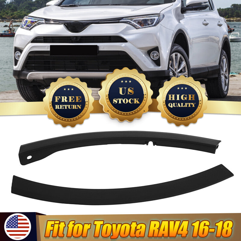 Molded mudguard covers for front left and right bumpers and wheels of 2016-2018 for Toyota RAV4 ( )