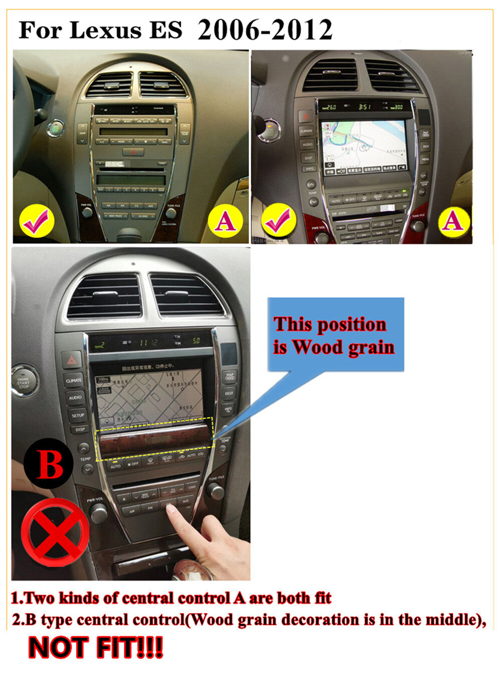 9.7Car Head Unit Navi GPS WIFI for Lexus ES ES240 ES300 ES330 ES350 2006-2012