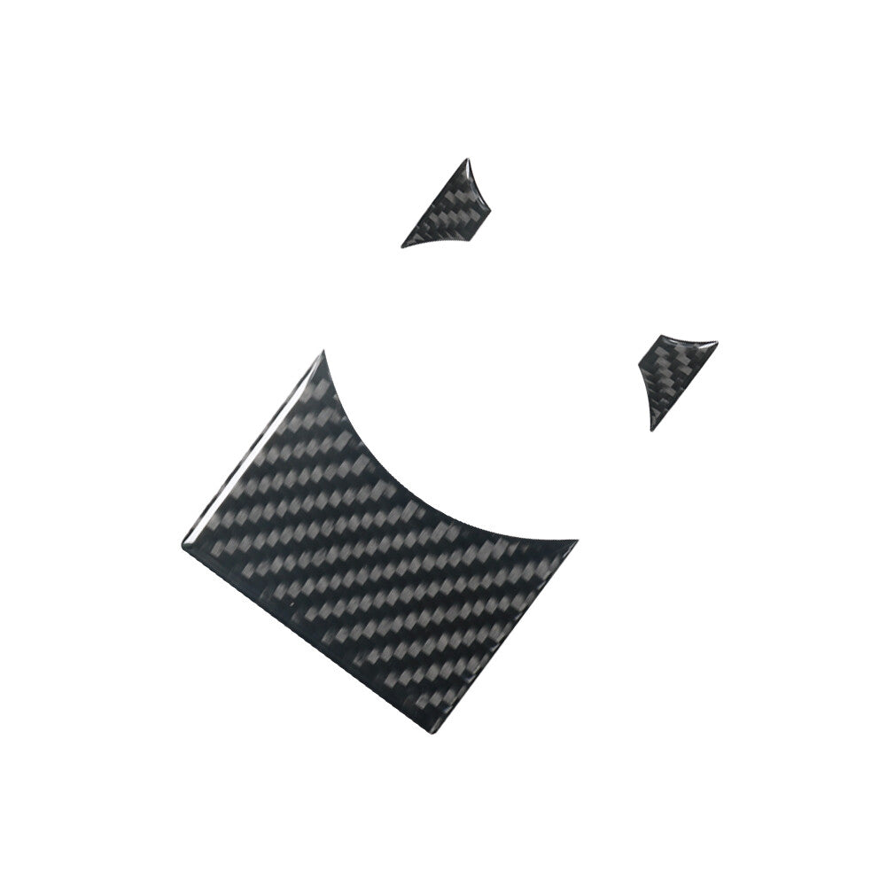 3Pcs Carbon Fiber Watercup Holder Cover Trim Sticker for Ford for Mustang 2005-2009