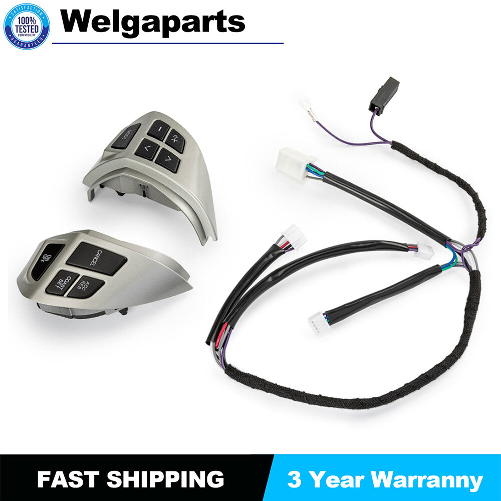 2X 8701A087 8602A008 Cruise Radio Switch Stee Wheel Volume Sound Button Fit SI4