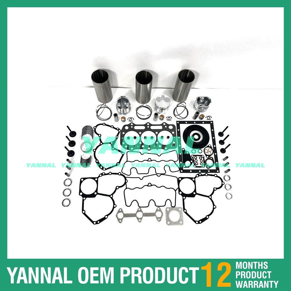 3-piece overhaul and rebuild kit for Shibaura S773 diesel engines