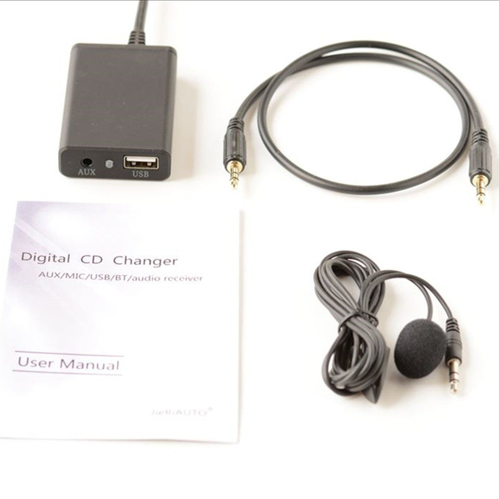 1x Bluetooth-Kit Handsfree Stereo AUX Adapter Interface For- for Toyota Replace Parts