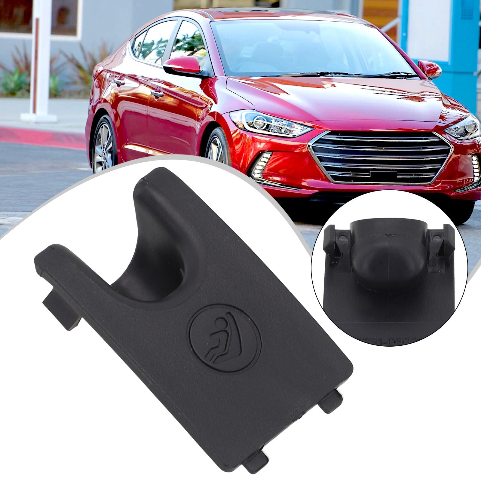 Practical Black Rear for Seat Hook Anchor Cover Cap for Toyota for Camry for Avalon