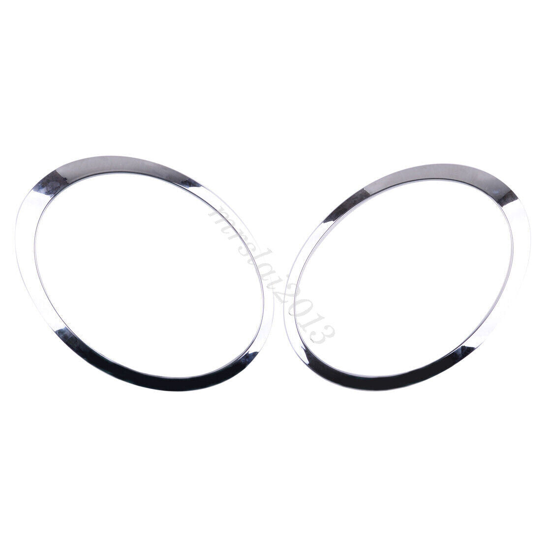 Front Right + Left Chrome Headlight Trim Ring for Mini Cooper 2007-2015