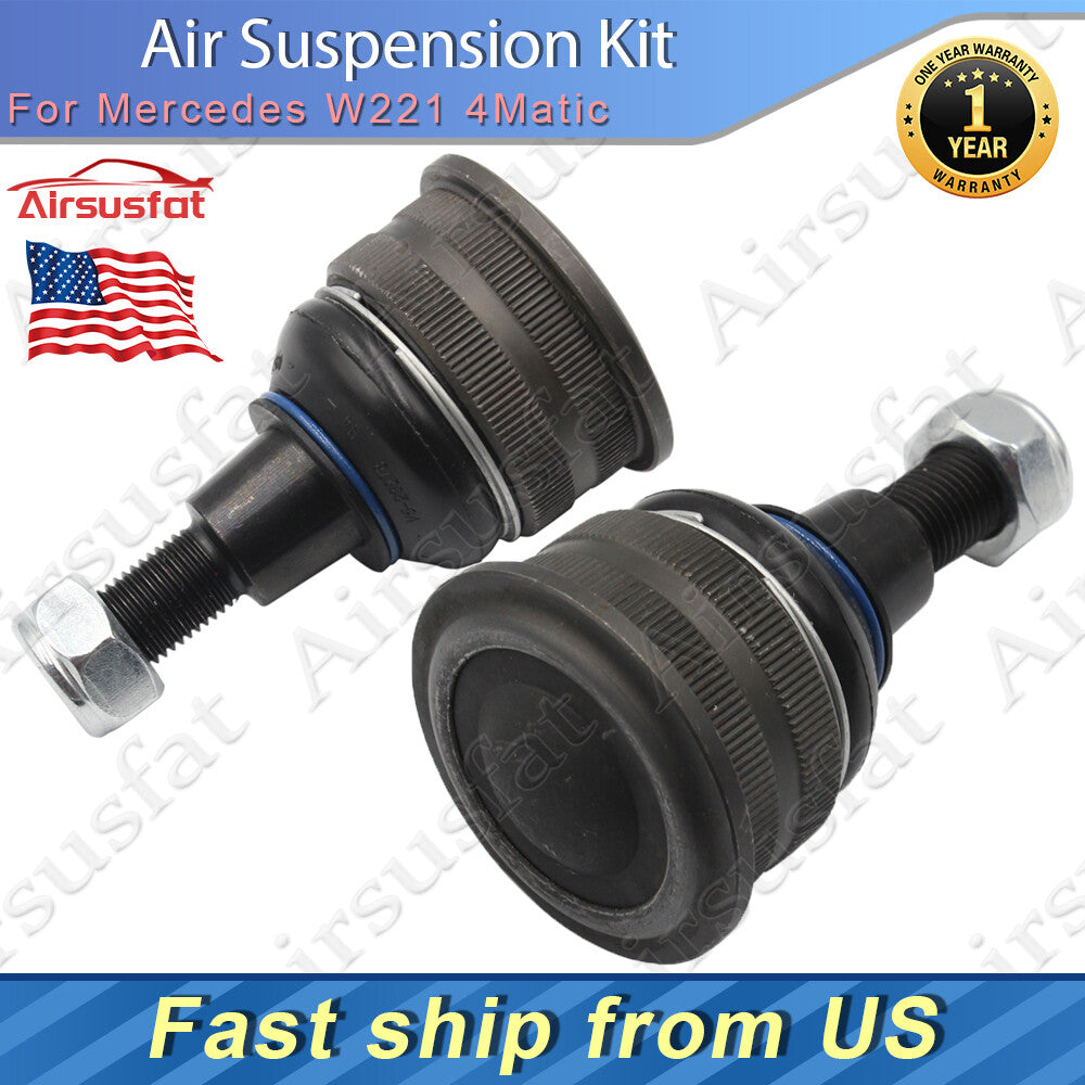 Pair for Mercedes W221 4WD W230 R230 Air Suspension Shock Strut Ball Jonits US
