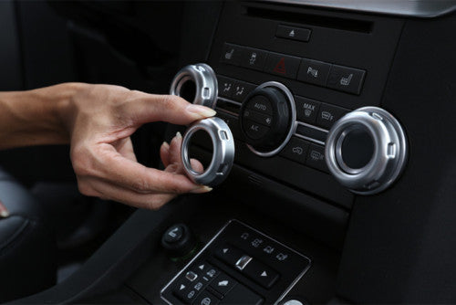 for Land Rover Range Sport 2010-2013 Silver AC Volume Knob Molding Cover Trim 5P