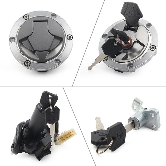 Ignition Switch Fuel Gas Cap for Seat Lock Key Set for Kawasaki EX 250R 300