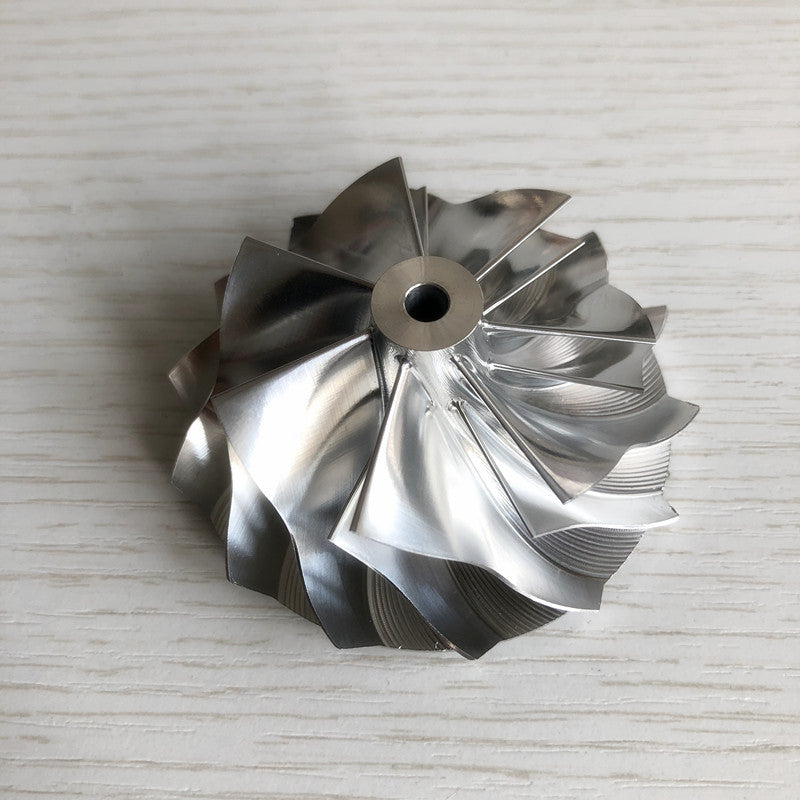 K04 7+7 insert 49.62/61.98 mm performance turbine milling/bulk compressor wheel