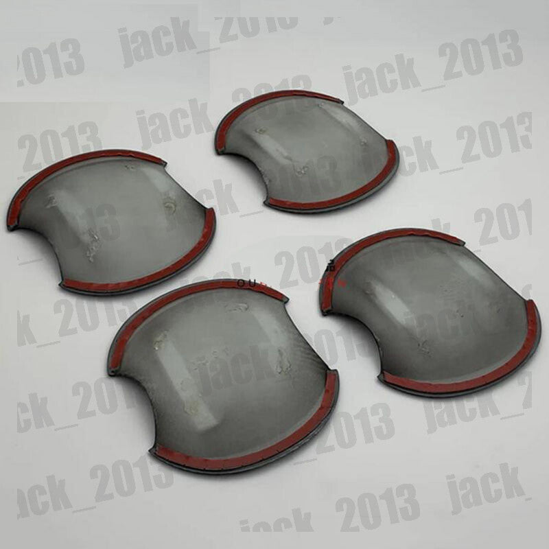 Carbon Fiber Red Door Handle Base Bowl Cup Cover Trim for Honda for Civic 2006-2011