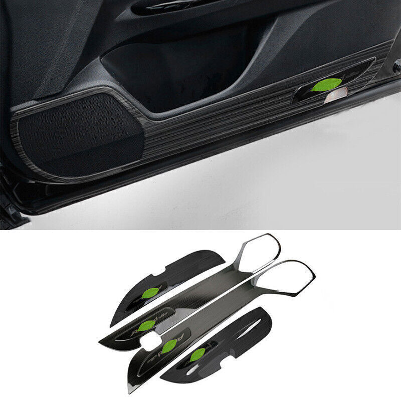 for Honda Accord 2018-2022 Black Stainless Car Door Anti-Kick Panel Cover Guards