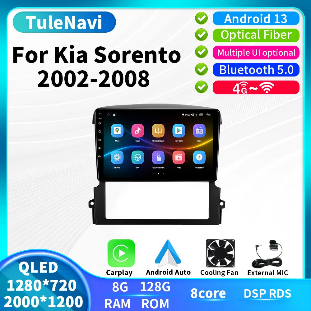 for KIA for Sorento 2002-2008 Car Radio Stereo Player Android Auto Multimedia GPS