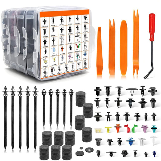 1400-piece push-bumper buckle rivet clip, 38 popular size, automatic push-pull rivets