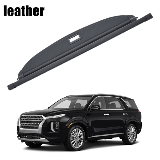 Rear Trunk Cargo Cover Luggage Shade Shield for Hyundai Palisade 2020-24 leather