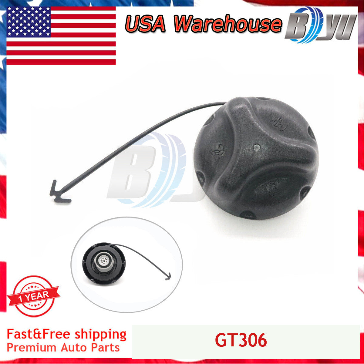 GT306 Gas Cap Fuel Filler Tank for HUMMER H2 06-10 H3 09-10 H3T 04-07 25827646