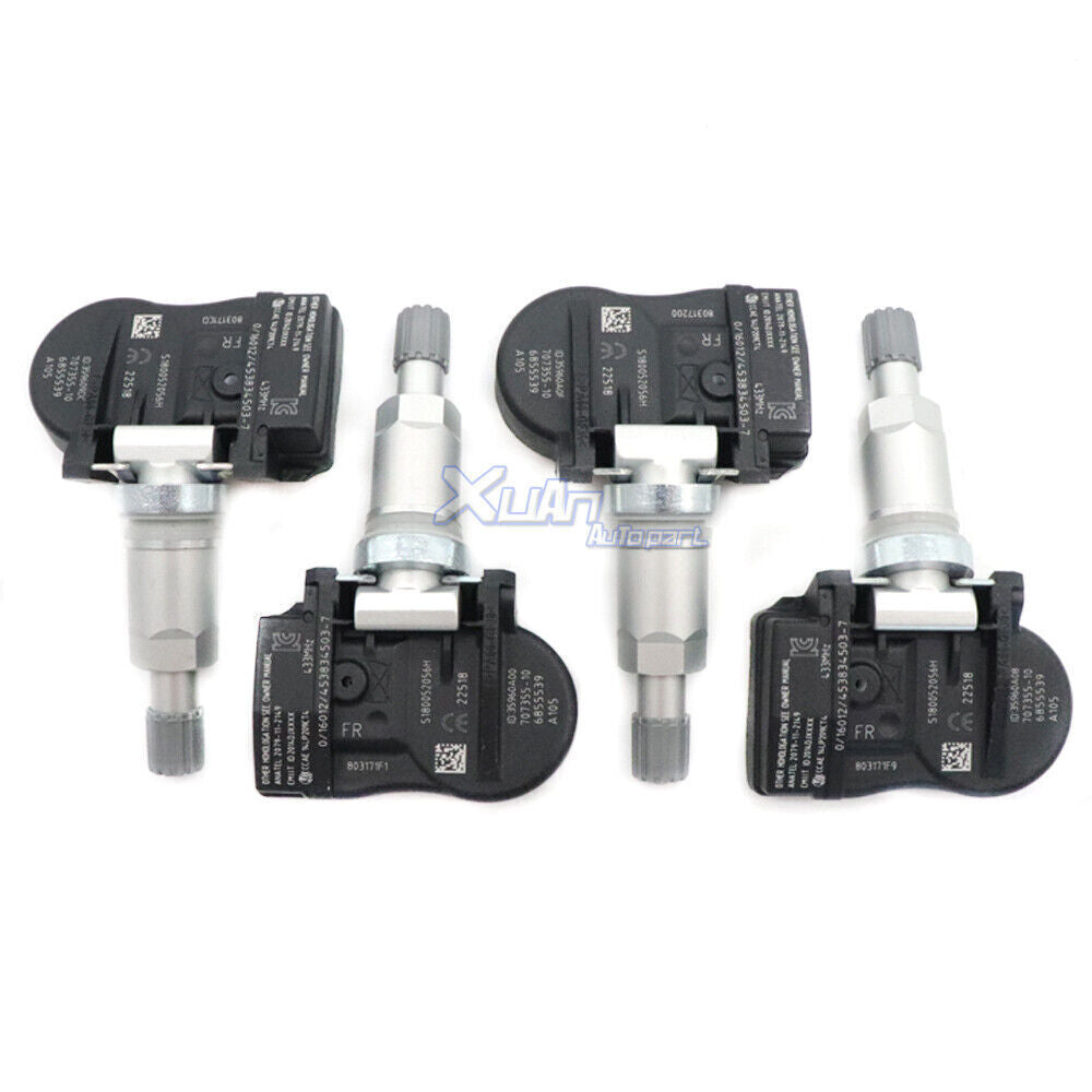 for Mini tire pressure sensor 4pcs 6855539 TPMS for BMW 2 Series, 3 Series, 4 Series, i3, i8, X1, X2, X5