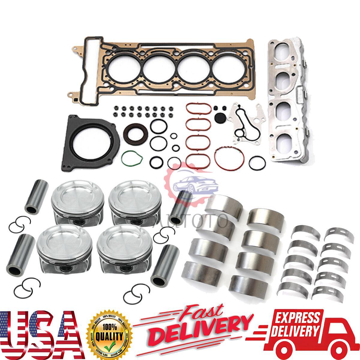 M270 Engine Rebuild Kit Main Crankshaft Bearings Pistons Rings for Mercedes-Benz