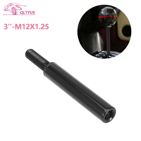 3 M12X1.25 Car Gear Shift Knob Extender Extension Lever for Ford 76mm