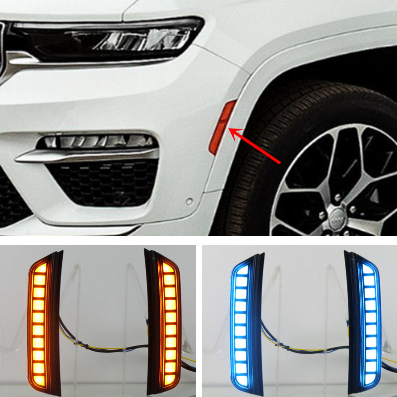 Suitable for 2022-2024 for Jeep Grand Cherokee L Daytime Running Light Side LED Light Kit (2-piece set)