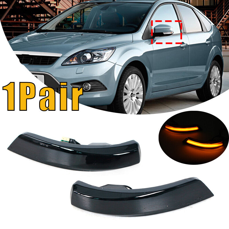 2x LED Turn Signal Light Side Mirror Indicator for Ford Focus MK2 MK3 Mondeo MK4