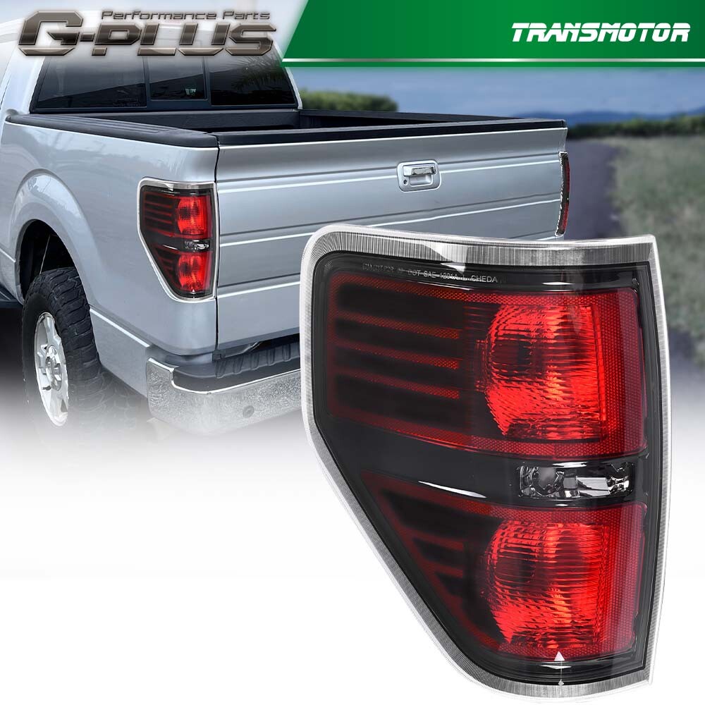 Rear taillights and brake lights on the left drive side, suitable for 2009-2014 for Ford F-150 pickups.