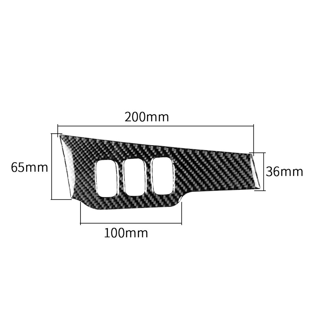 Carbon Fiber Interior Light Control Cover Trim for Mitsubishi Lancer 2008-2015