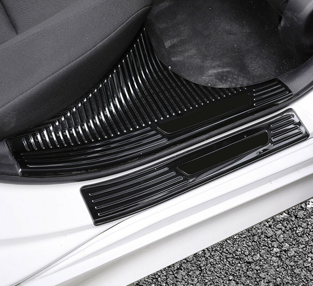 for Honda for Civic 2022-2023 Black Car Door Sill Cover Scuff Plate Protectors trim