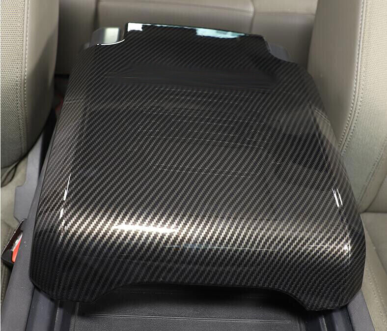 for Land Rover for Defender 2020-25 Carbon Fiber Console Armrest Panel Cover Trim 1X