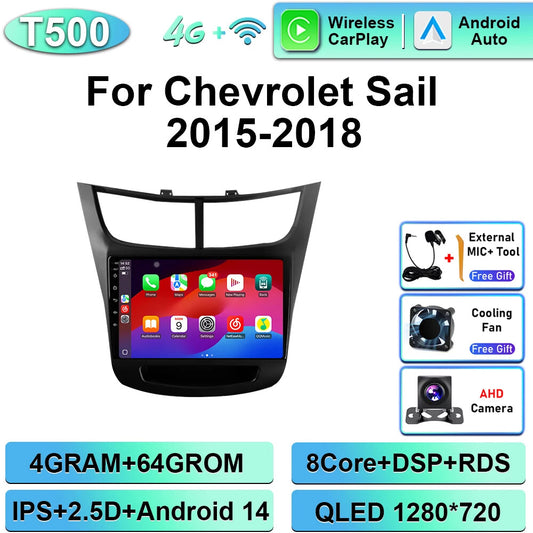 Android CarPlay Car Radio for Chevrolet Sail 3 2015-2018 GPS Video Player Screen