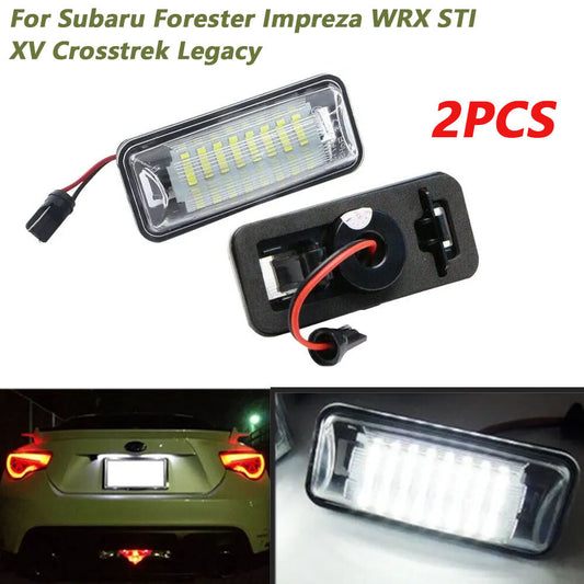 LED License Plate Lights for Subaru Forester Impreza WRX STI XV Crosstrek Legacy