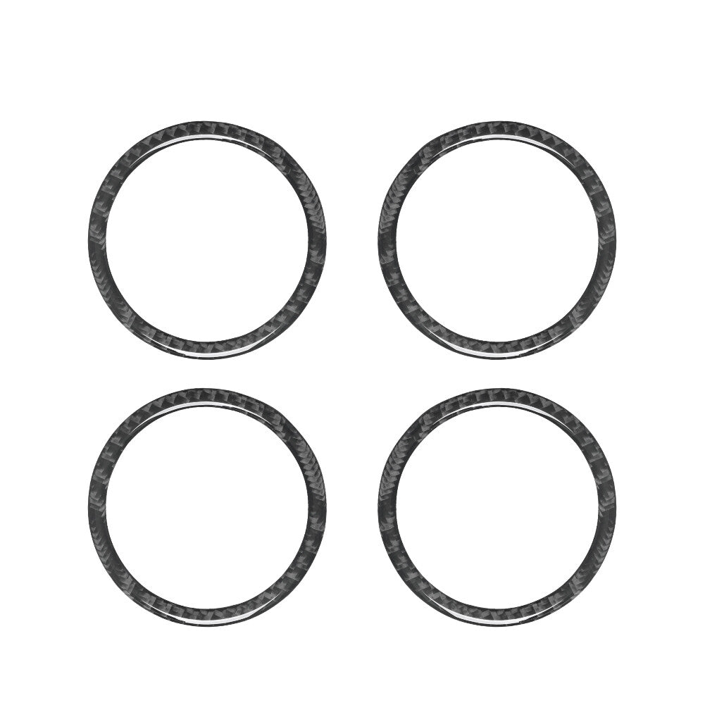 4Pcs Carbon Fiber Big Speaker Cover Trim For Land for Range Rover Sport 2014-2017