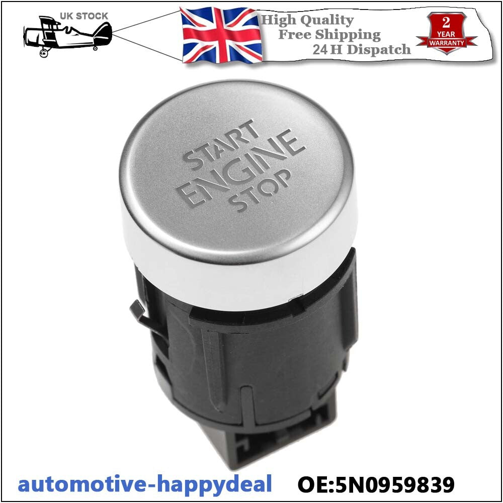 Engine Start Stop Switch Button 5N0959839 for VW for Golf for Tiguan Sharan 2011-2016 UK