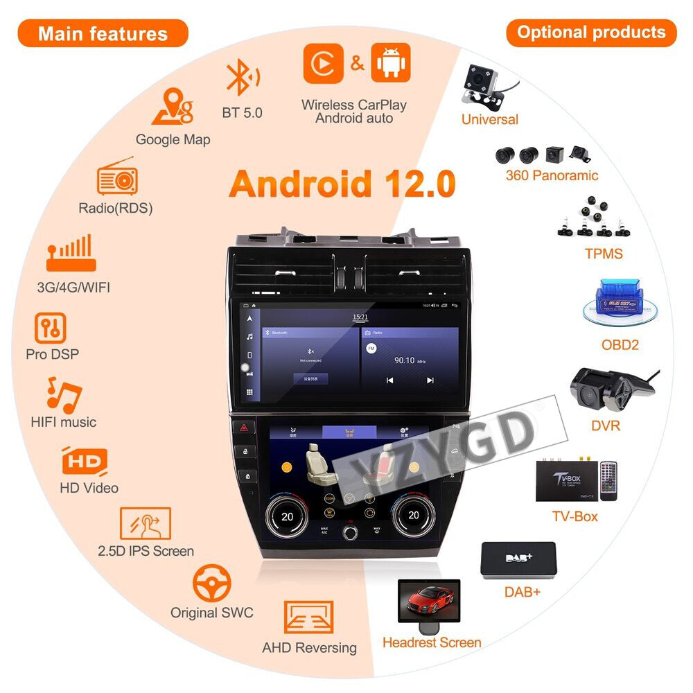 for Land Rover Freelander 2 2007-2012 CarPlay Car Radio Stereo Receiver 128GB
