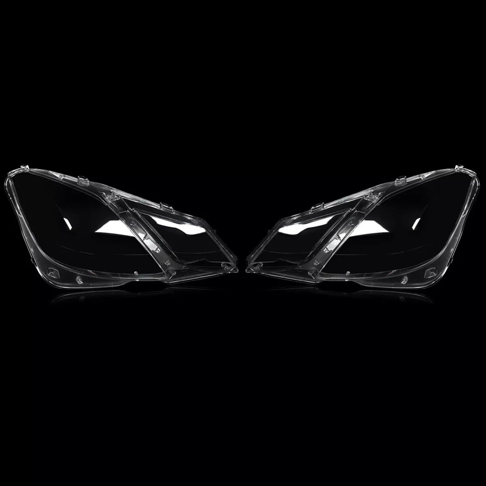 2x Front Headlight Lens Cover Lampshade for Benz W207 C207 E-Coupe 2010-2013