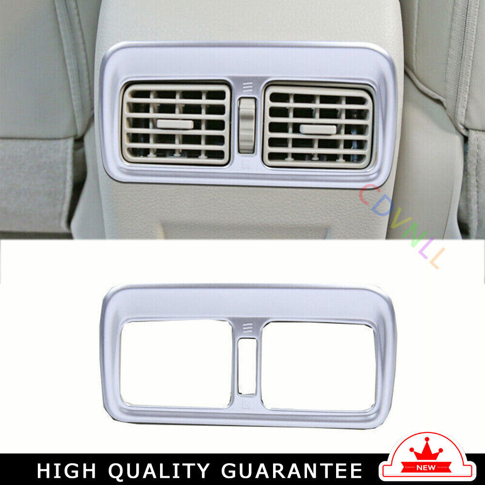 Rear Air Outlet Vent Frame Trim Fit for Nissan Sentra Sylphy 13-19 Matte Silver