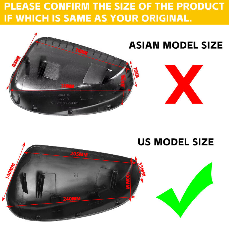 Driver Left Side Mirror Cover Cap for Honda Accord 2008 2009 2010 2011 2012 2013