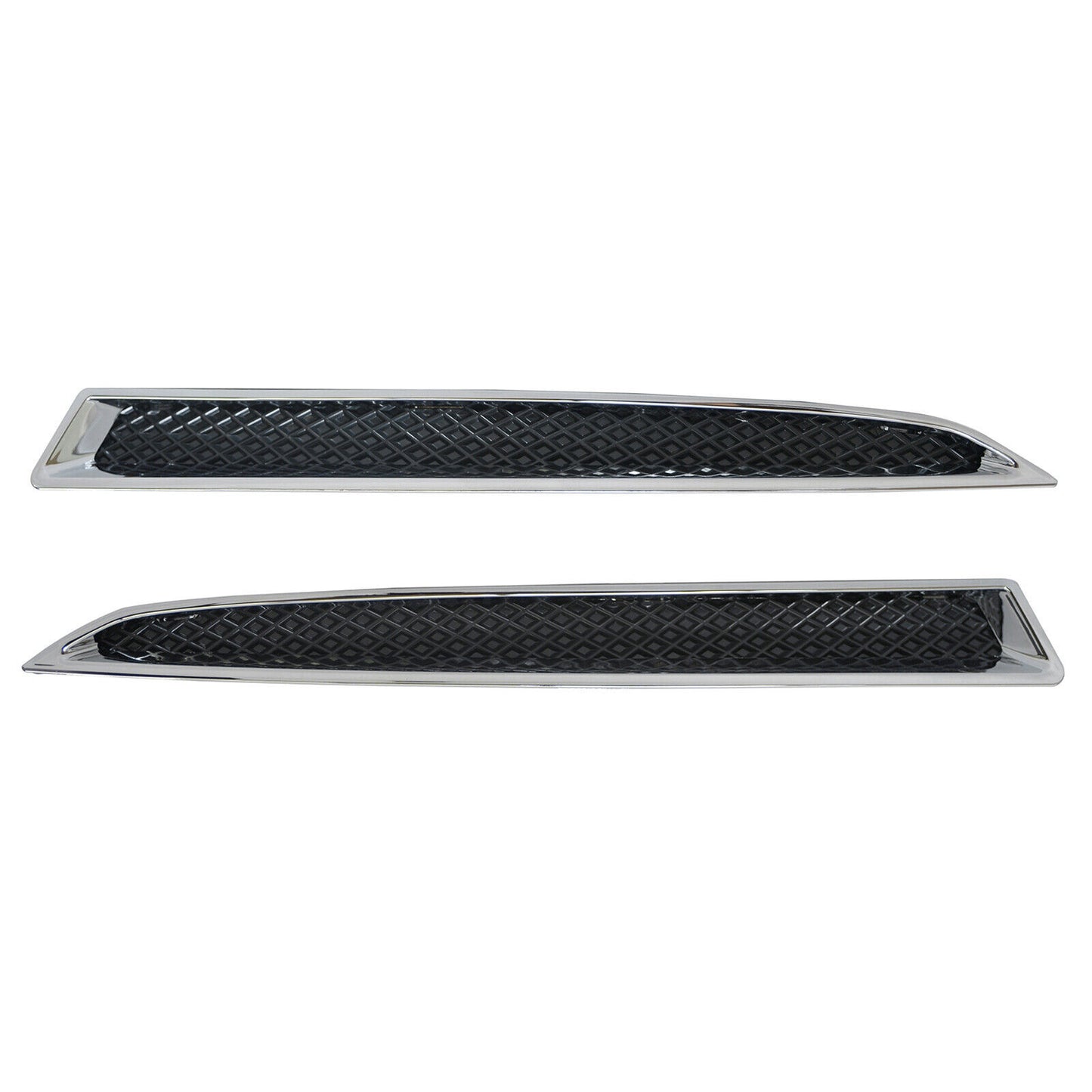 Pair Headlight Lower Trim Chrome Moulding Left Right for Ford Escape 2013-2015