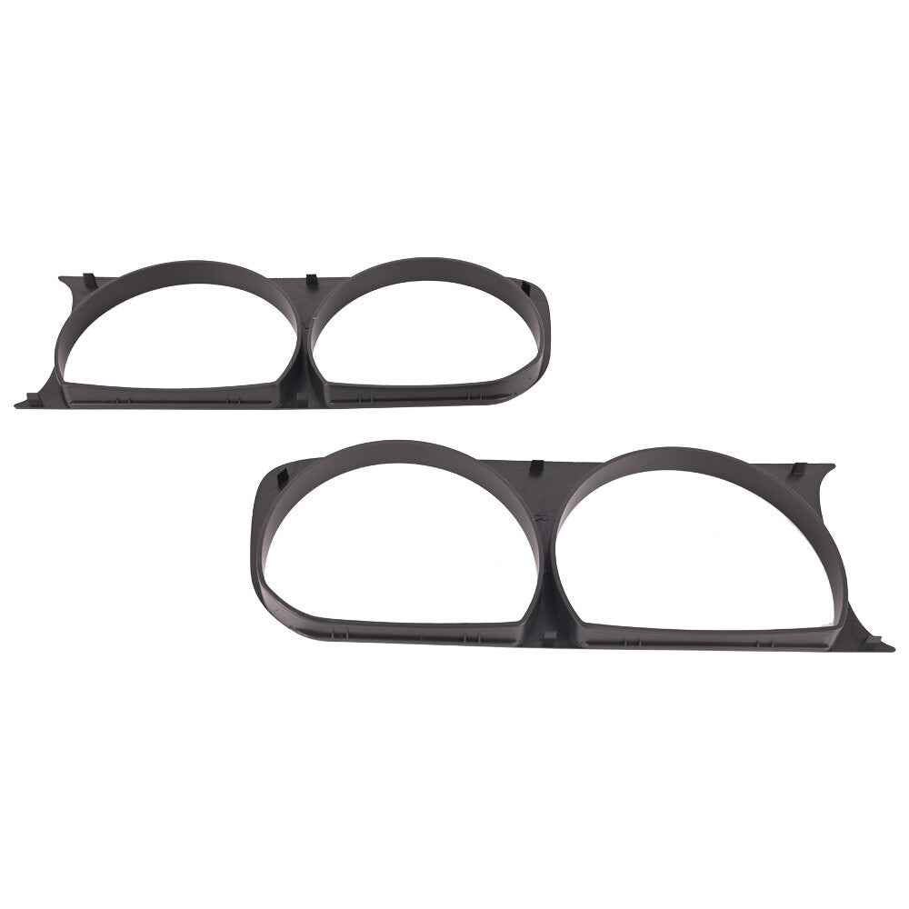 Fits 2008-2014 for Dodge for Challenger 68051527AA LeftRight Headlight Bezel Trim Black