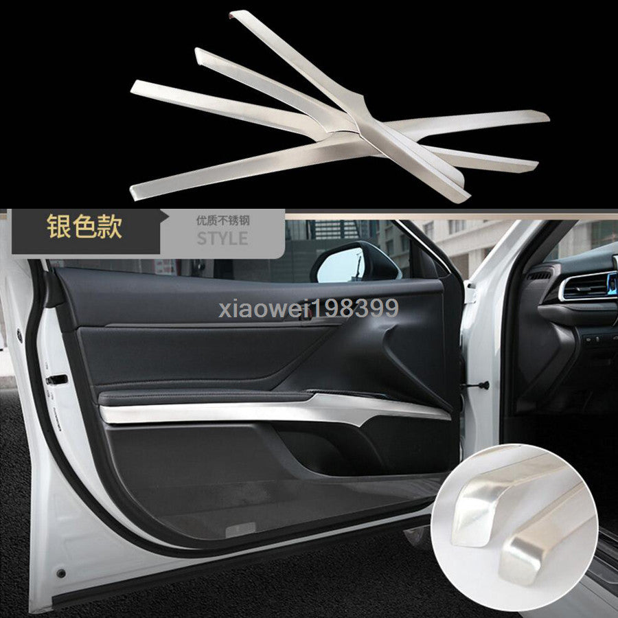 Stainless Inner Door Handle Armrest Stripe Cover trim for Toyota for Camry 2018-2023